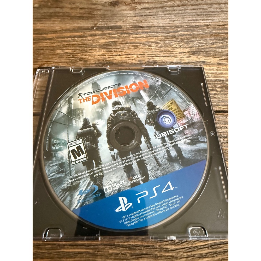 2010s‎ Ubisoft Tom Clancys The Division PS4 Video Game Disc Only Blue